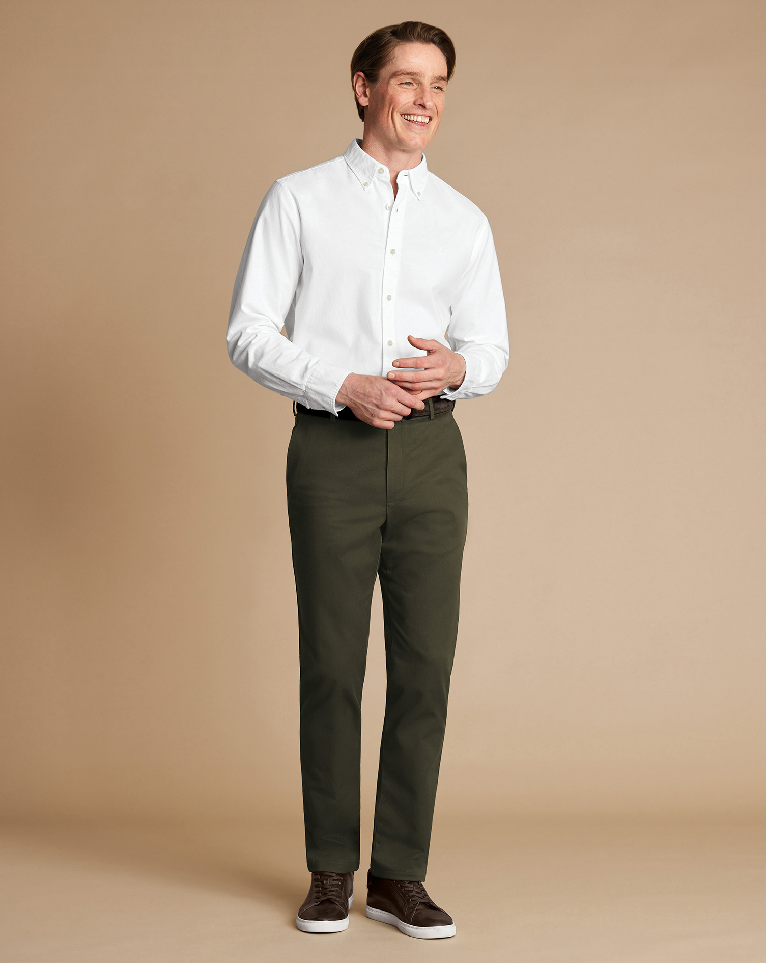 Ultimate Non-Iron Chinos - Forest Green